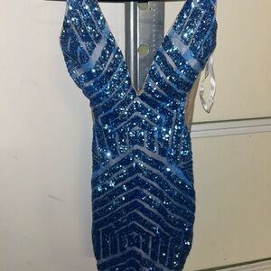 Jovani blue sparkle dress. Size 00